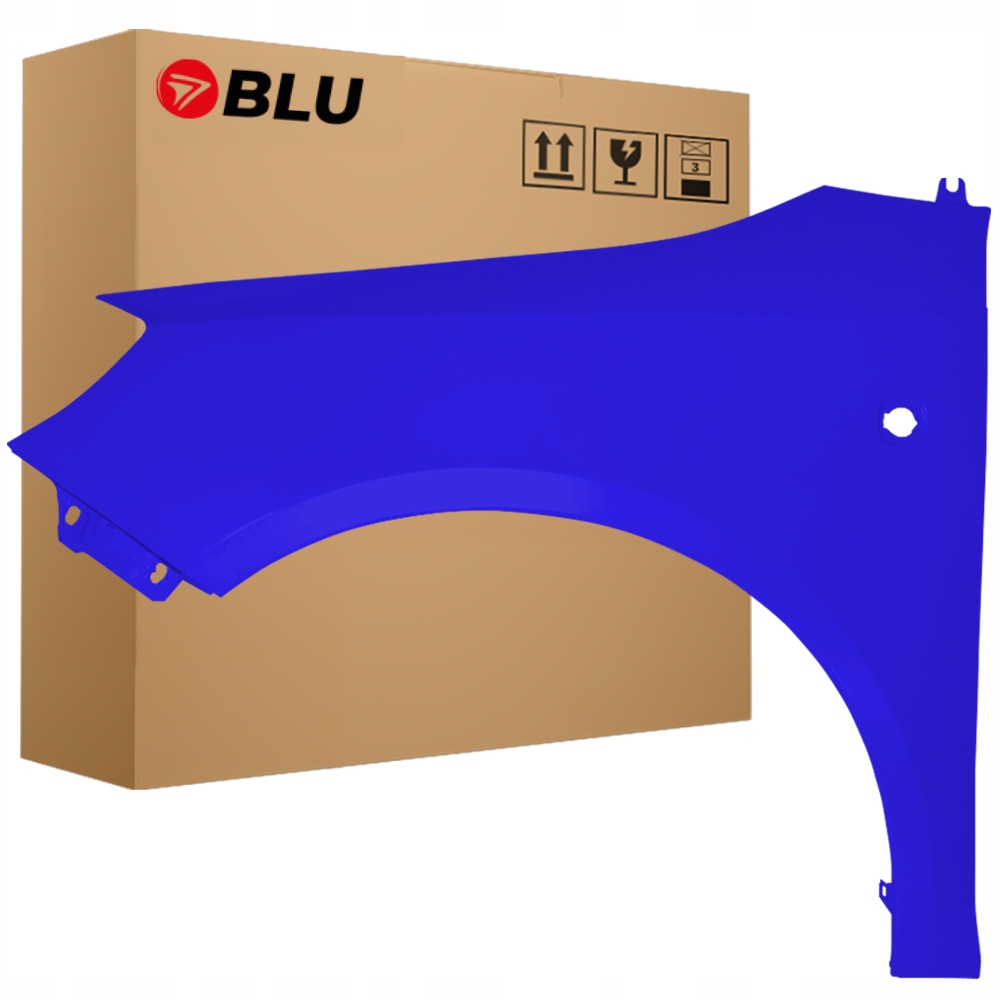 Blu Blatník Škoda Fabia 2 5J Roomster 4590 levý modrý 07-15 přední pozink