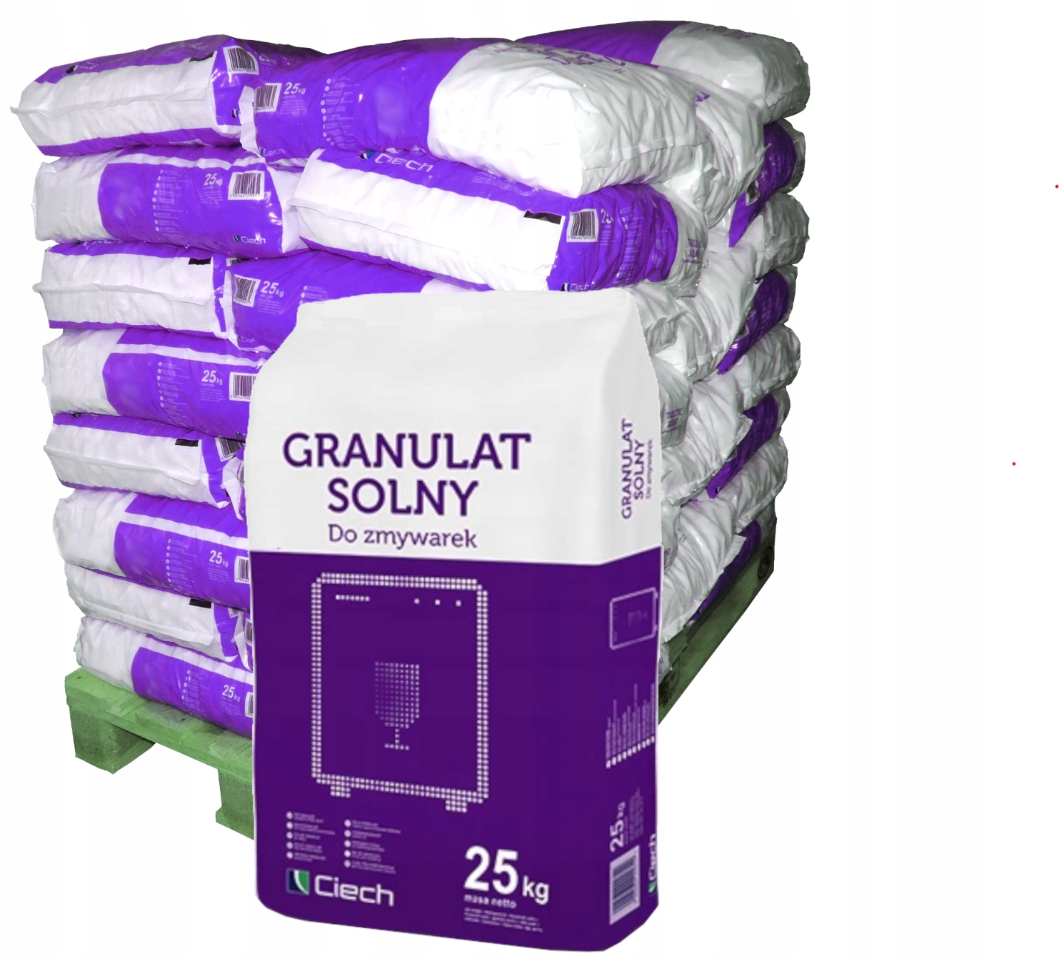 Levně Sůl Do Myčky Hrubozrnný Ochranný Solný Granulát 1000 Kg 40 Sáčků