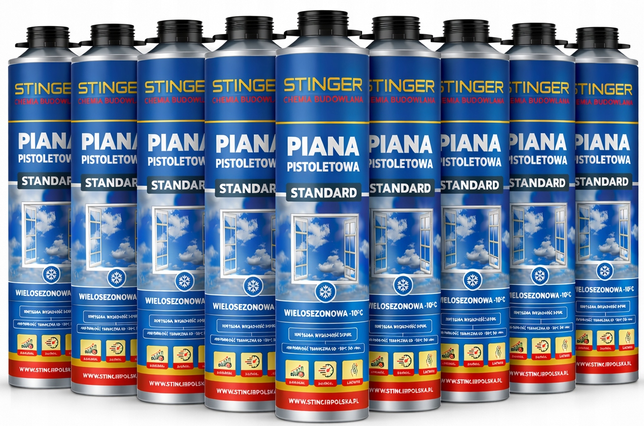 Zimná Montážna Pena Nízkotlaká Pištoľová Stinger 750ml 50L Štandard