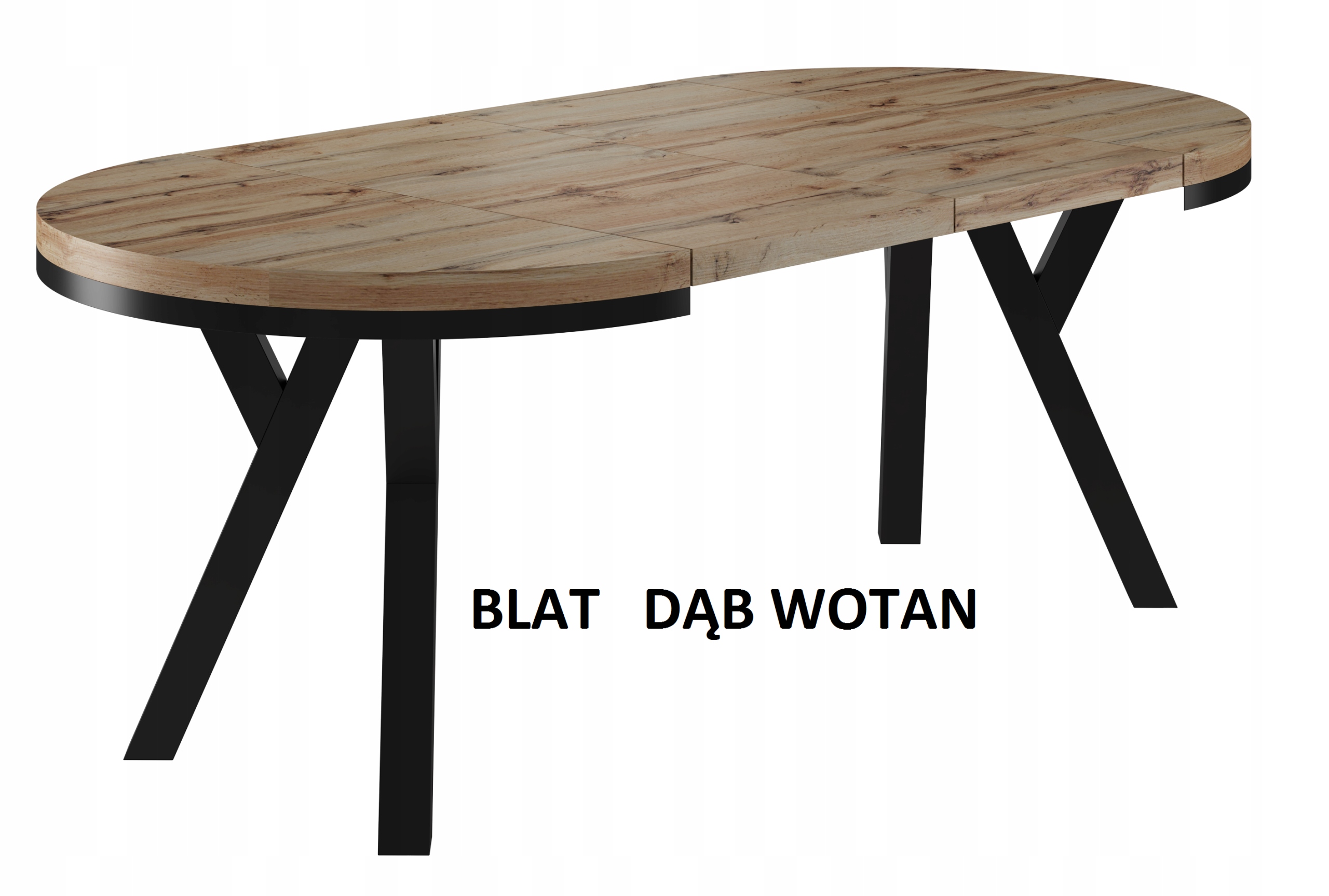 STÓŁ OKRĄGŁY ROZKŁADANY LOFT NOGA Y 100 X 100 X 75 CRAFY ZŁOTY Głębokość mebla 100 cm