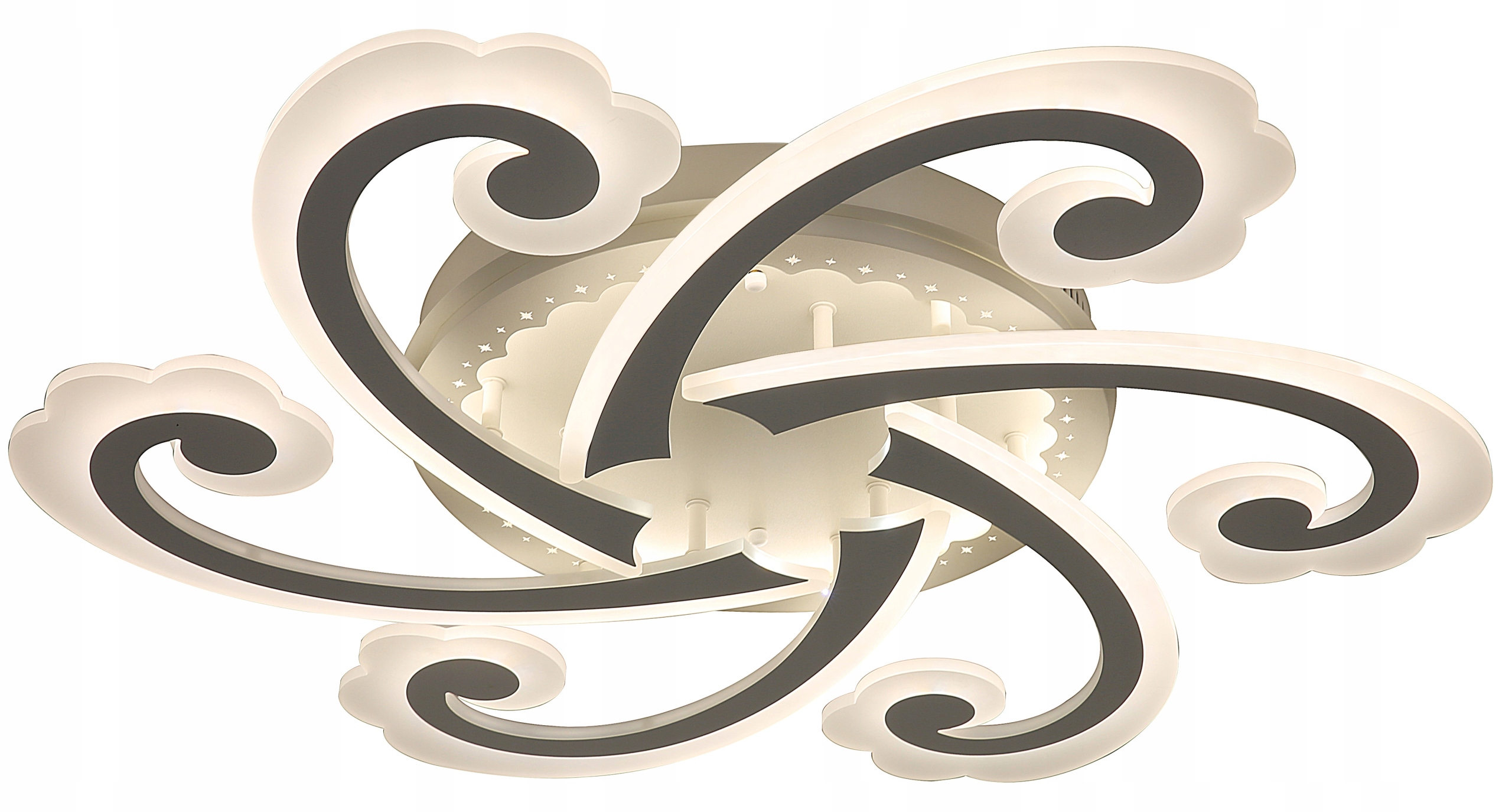 LAMPA LED SUFITOWA PLAFON ŻYRANDOL NATYNKOWY NOWOCZESNA LAMPA + PILOT Kod producenta 9216