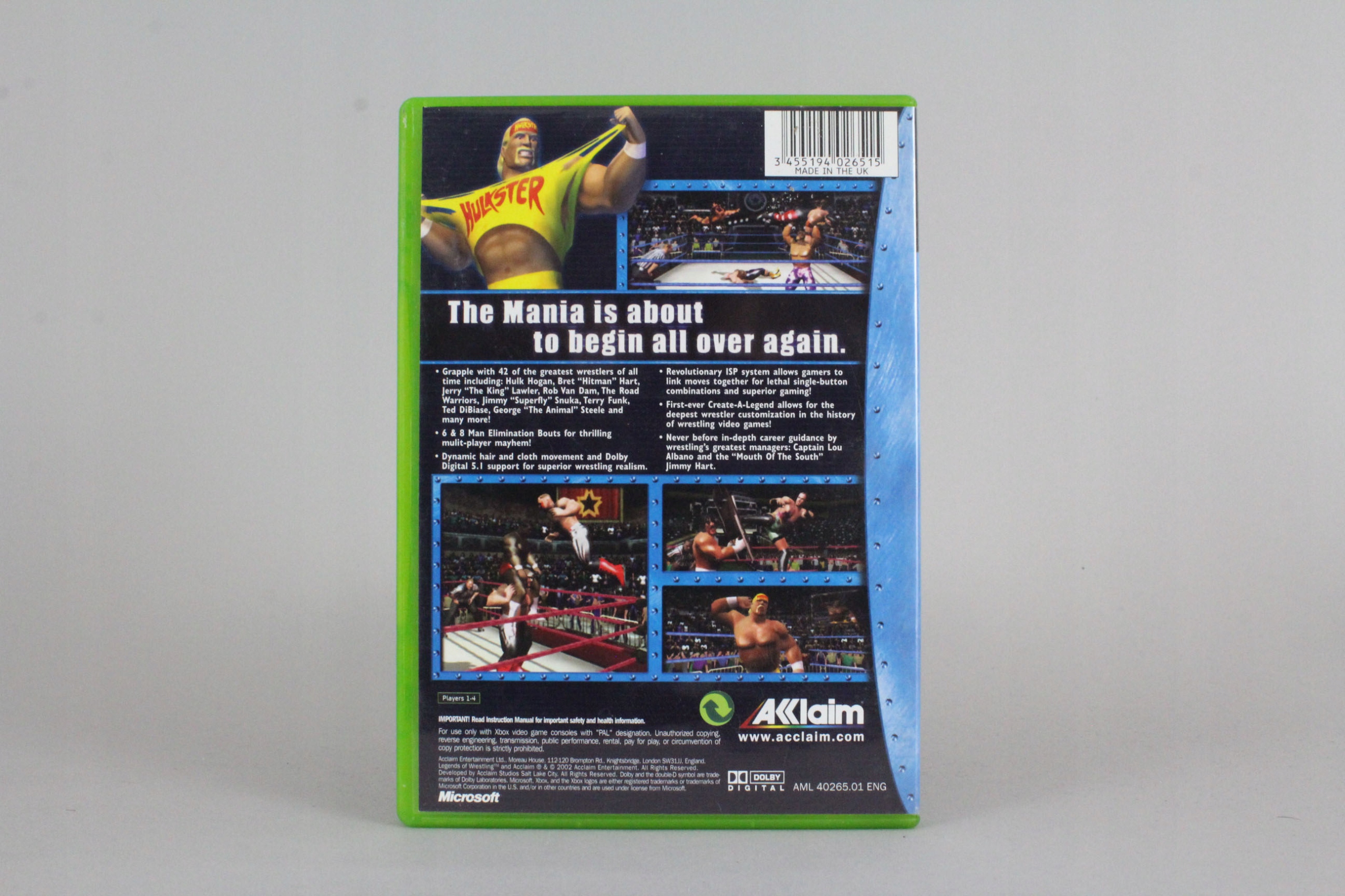 LEGENDS OF WRESTLING XBOX Tematyka bijatyki