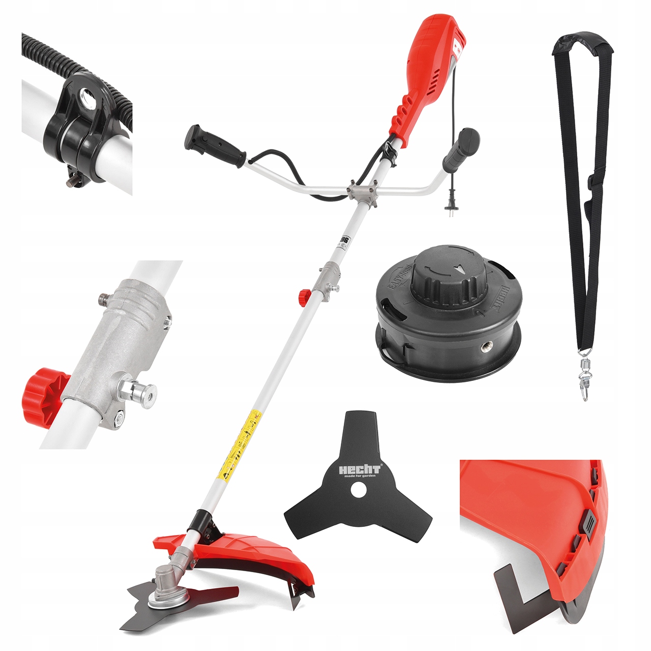 Kosa Elektryczna Hecht 1445 Moc 1400 W, Waga 5 kg, Dzielony Wał