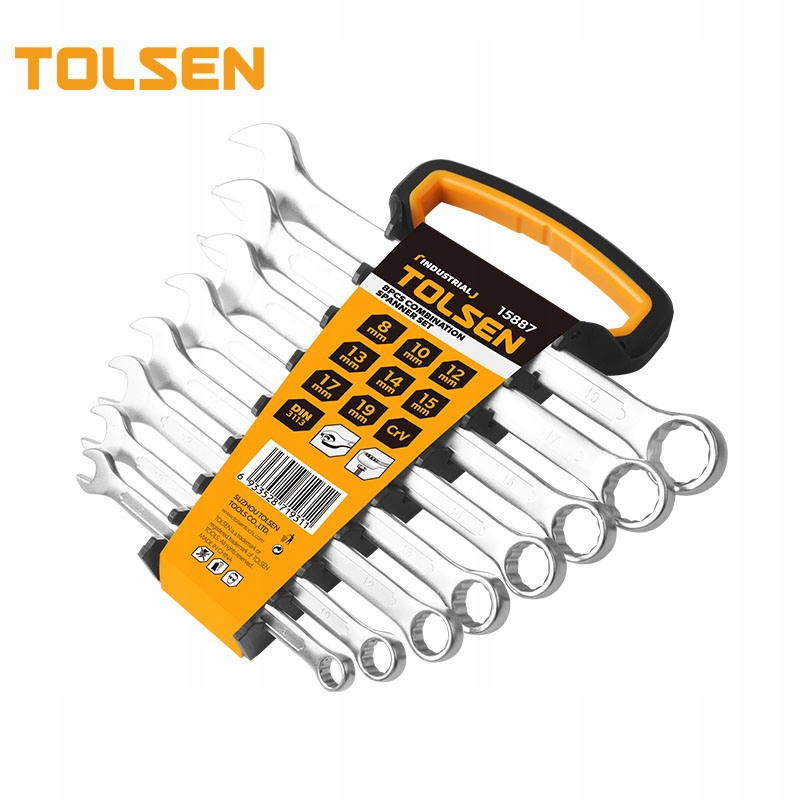 

Tolsen Pro Klucze Płasko Oczkowe 8szt. 8-19mm
