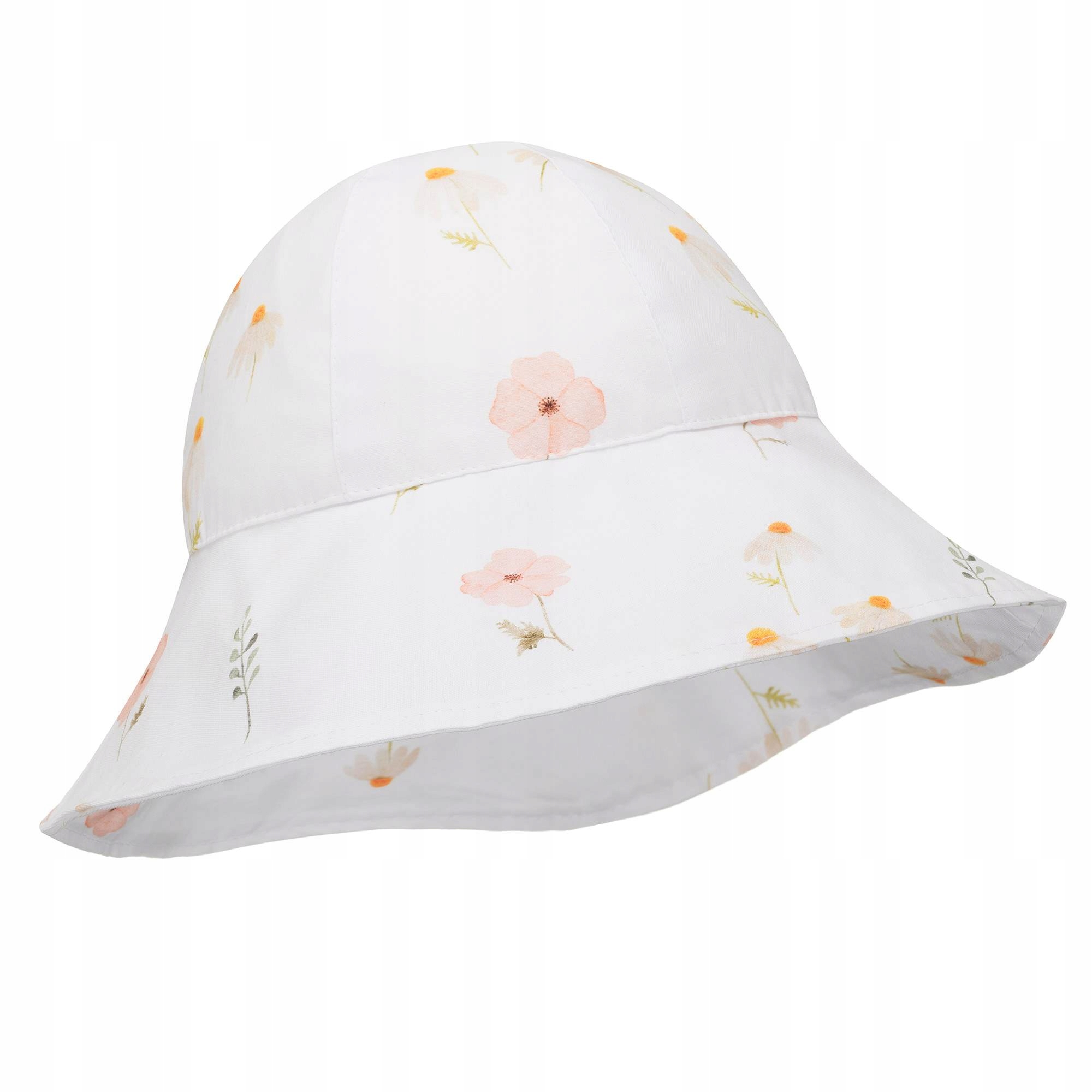 

Kapelusz dziecięcy kwiaty bawełna r. 50-54 cm