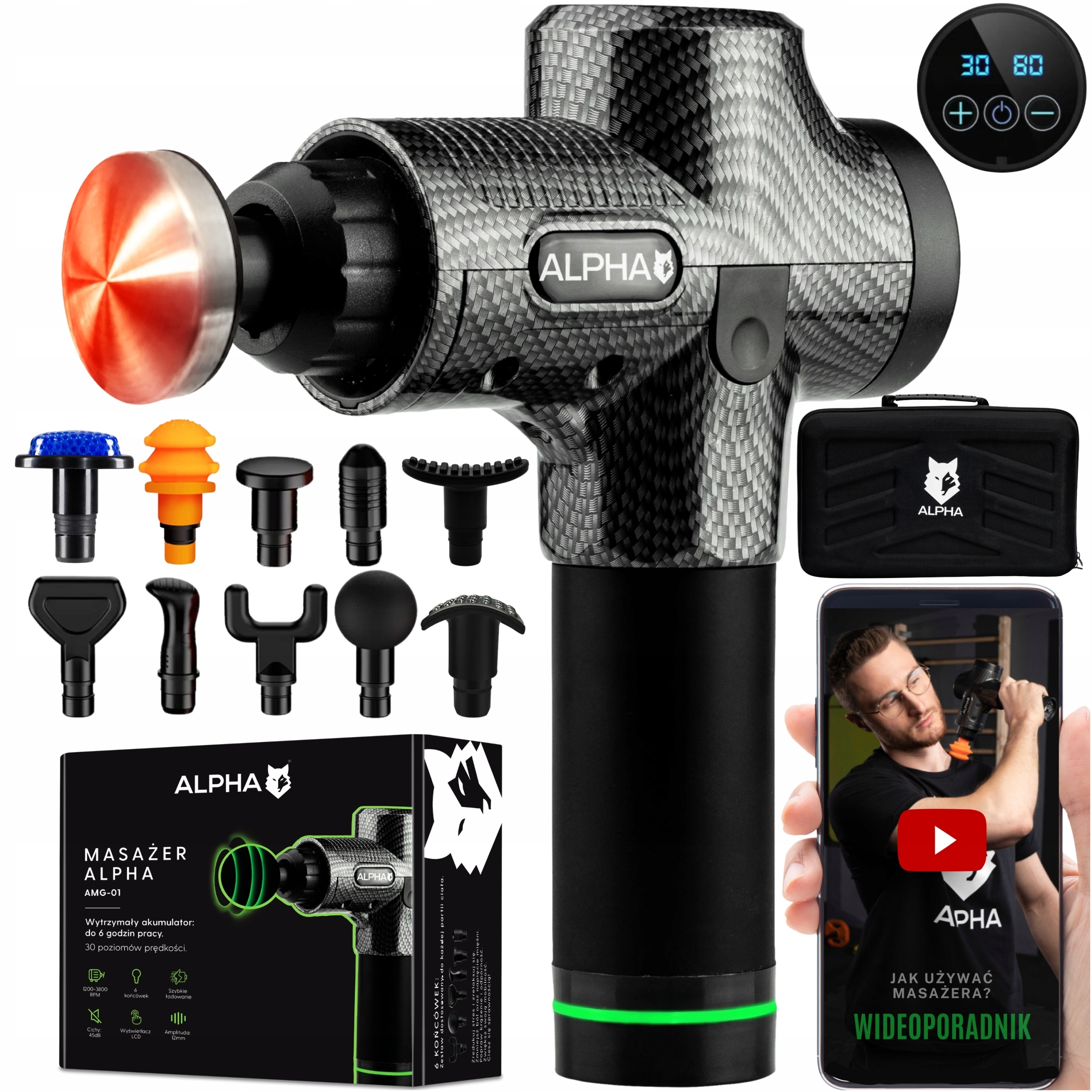 Masażer Alpha Amg+kon-pod 100 W