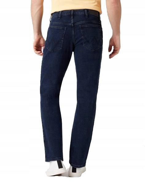 Pánské jednoduché džínové kalhoty Wrangler Straight Blue Black W10TKF097 36/30