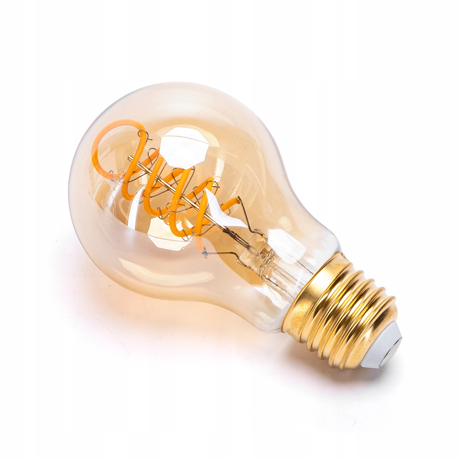 Żarówka LED E27 EDISON A60 4W FILAMENT OZDOBNA RETRO AMBER SPIRALNA