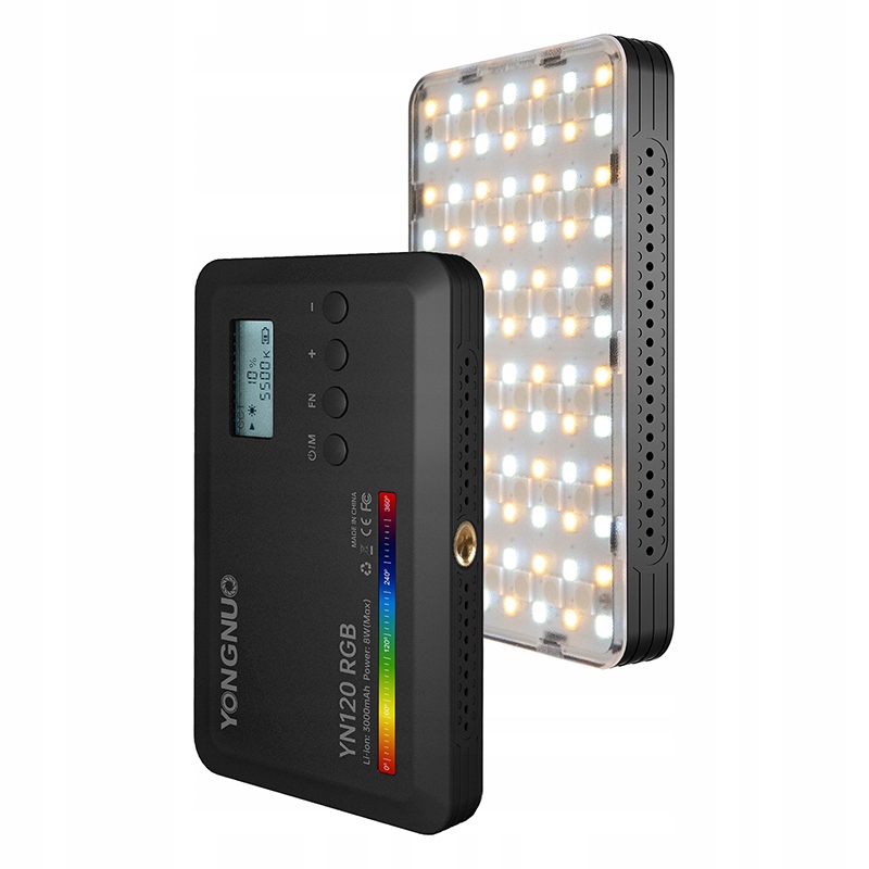 Kompaktowa lampa Led Dla Vlogera Yongnuo YN120 2500-9900K Rgb