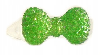 

Spineczki Kokardki Diamenciki Na Spinkach Zielone