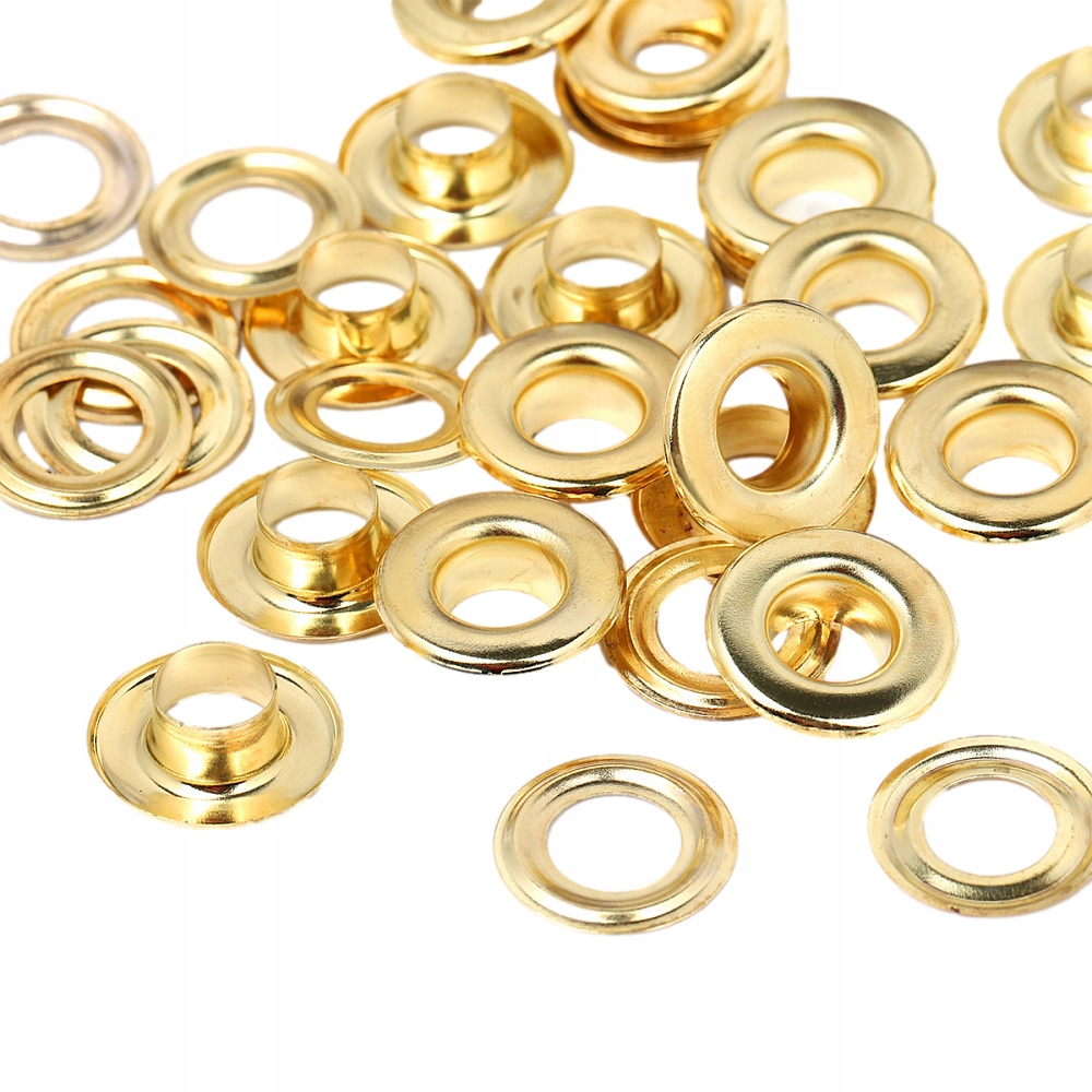 Očka Na Bannerky Do Očkovače Oděvů Bot 17mm 10 Kusů Zlatá