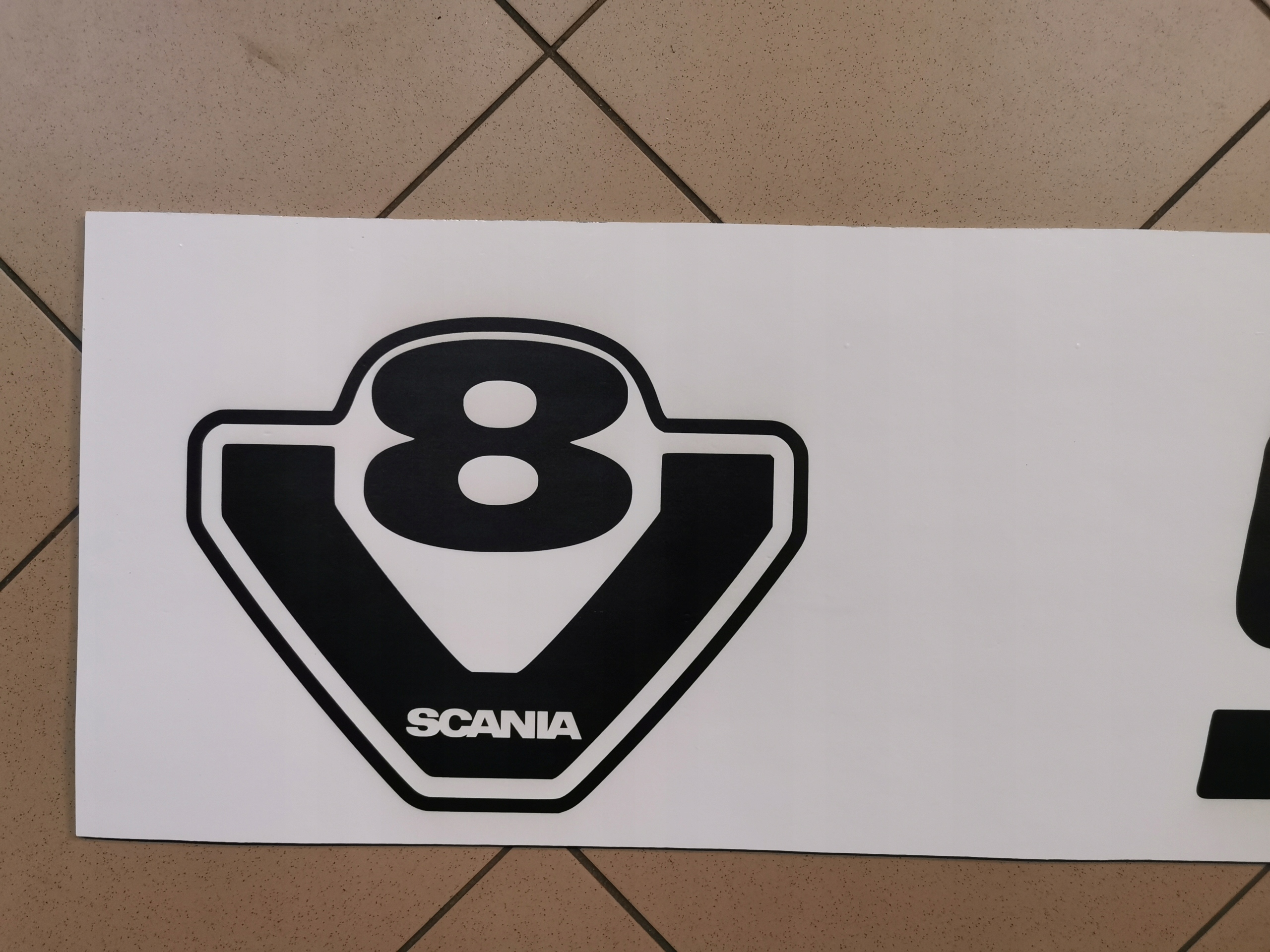 Chlapacz fartuch naczepy przyczepy SCANIA super V8 Installation side Rear