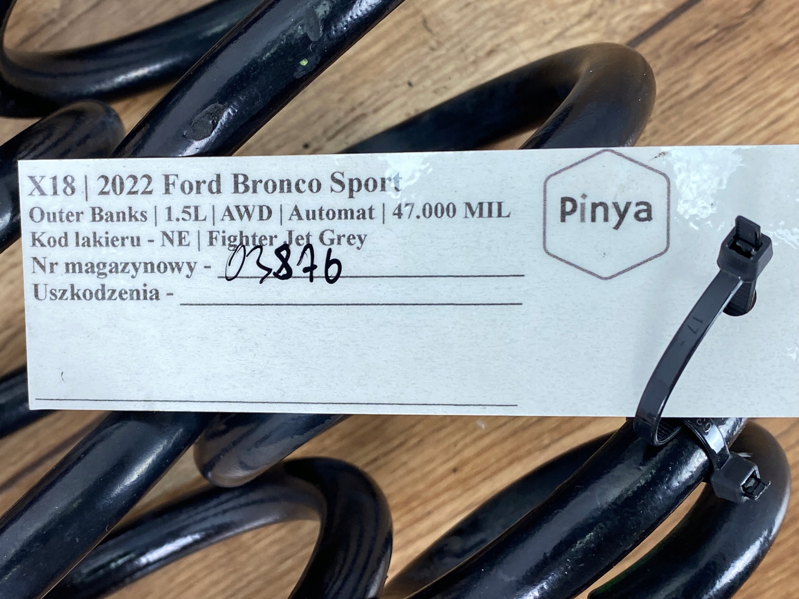 spring rear Ford Bronco Sport 2020+ USA