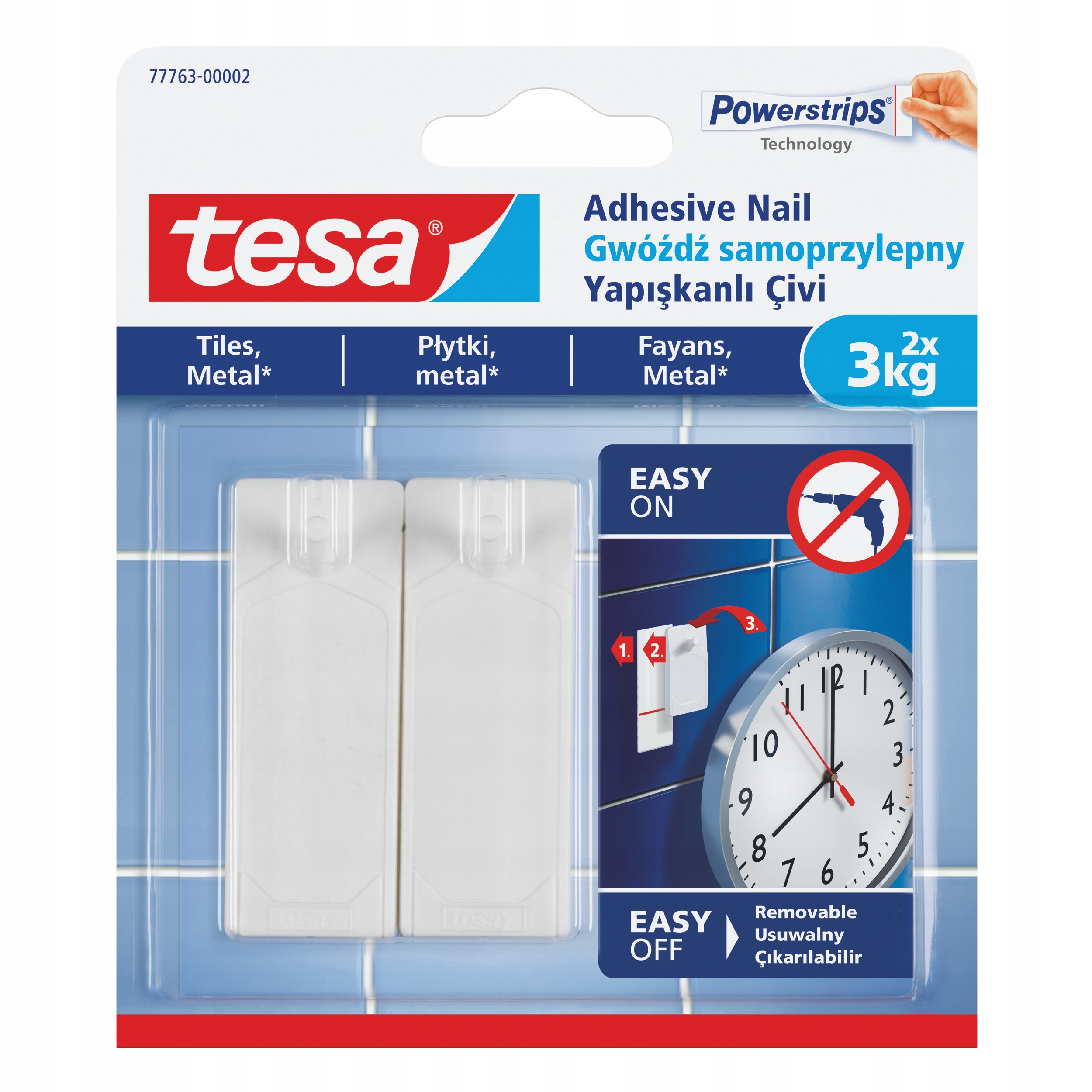 

Gwóźdź samoprzylepne Tesa 2 szt. 3000 g