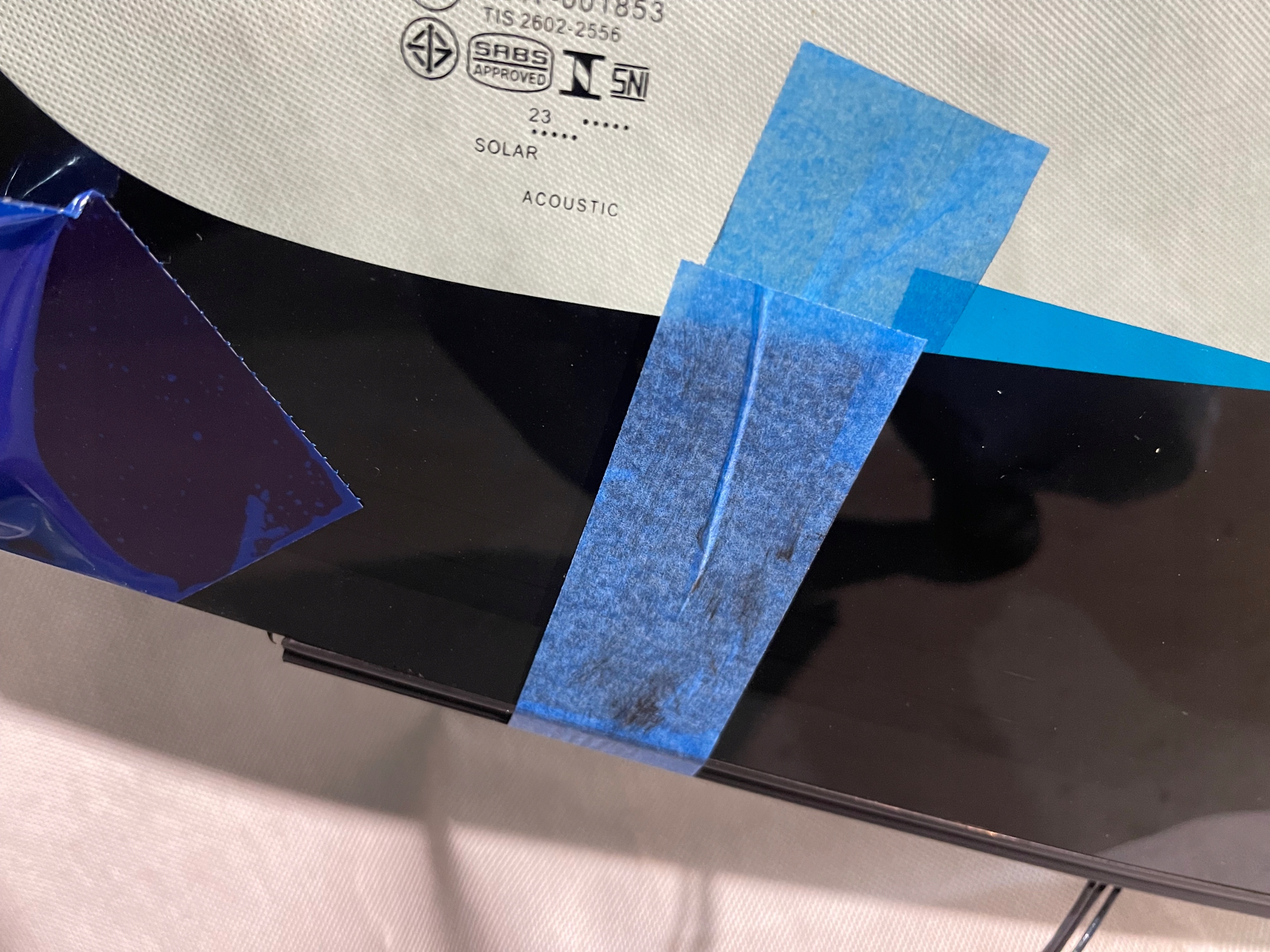 SZYBA PRZEDNIA CZOŁOWA TESLA 3 SEDAN SENSOR KAMERA ACOUSTIC 2017-2021 Producent części XYG