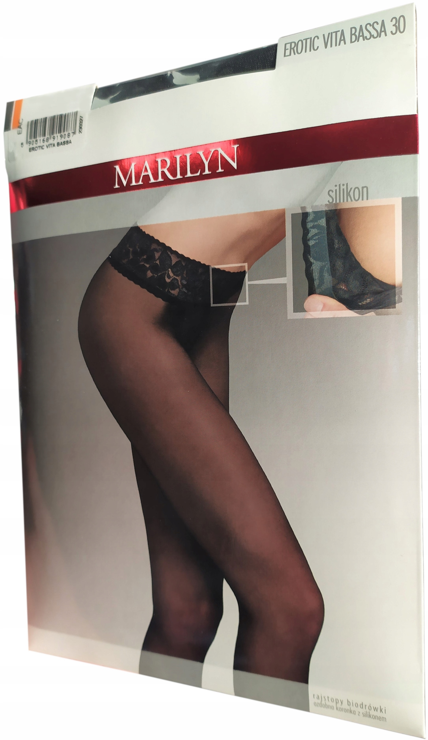 

Rajstopy Marilyn Erotic Vita Bassa 30 4 L Nero