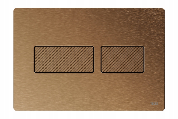 Tece Splachovacie Tlačidlo Pre Wc Tecepevný Kovový, Brúsený Bronz