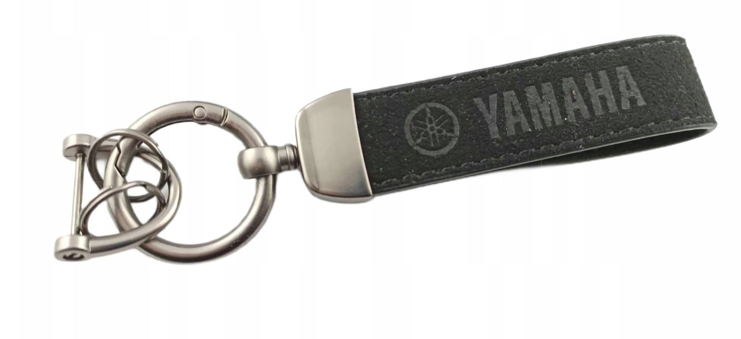 Yamaha Brelok Breloczek Alcantara Czarny Czarna Nić