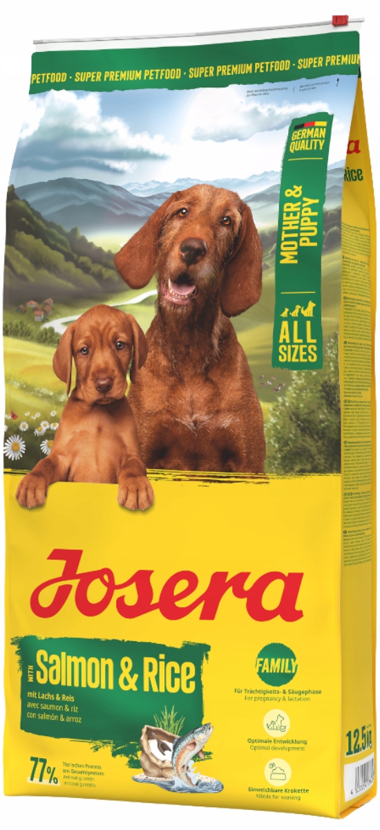 Levně Josera Mother & Puppy Suché krmivo pro fenu a štěně 3 kg losos rýže
