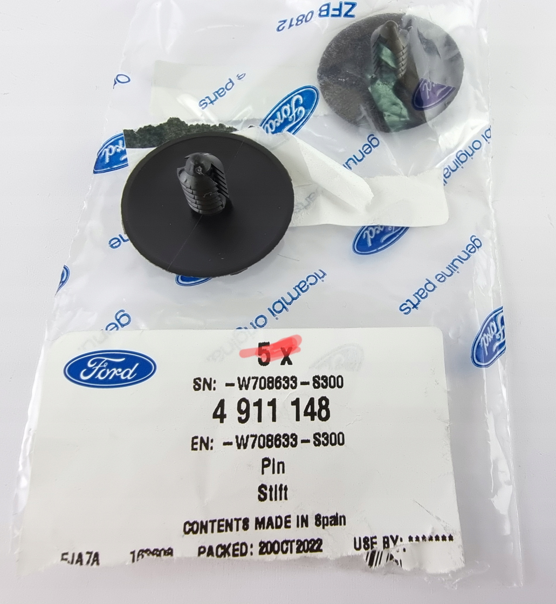 SPINKA 6.3 X 12.5MM NADKOLA - 4911148 Producent części Ford OE