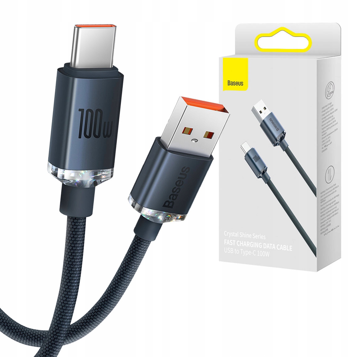 

Baseus Kabel Przewód Usb Usb Typ C 100W 1,2m