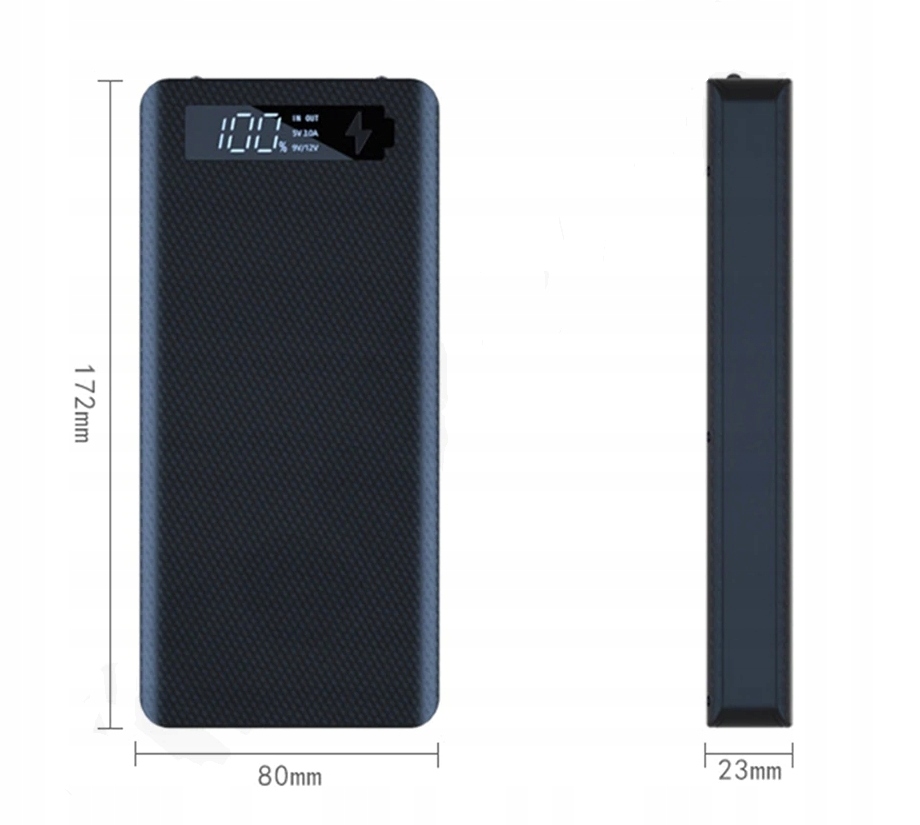 Obudowa PowerBank 8x 18650 2xUSB USB C SKRĘCANA Kod producenta 8x18650