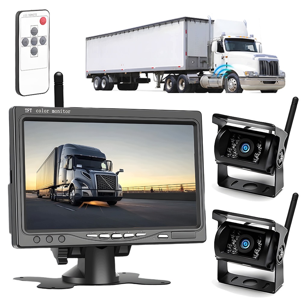Sada Couvací Kamery Couvací Kamera S Monitorem Pro Noční Vidění, Kovová, Nová