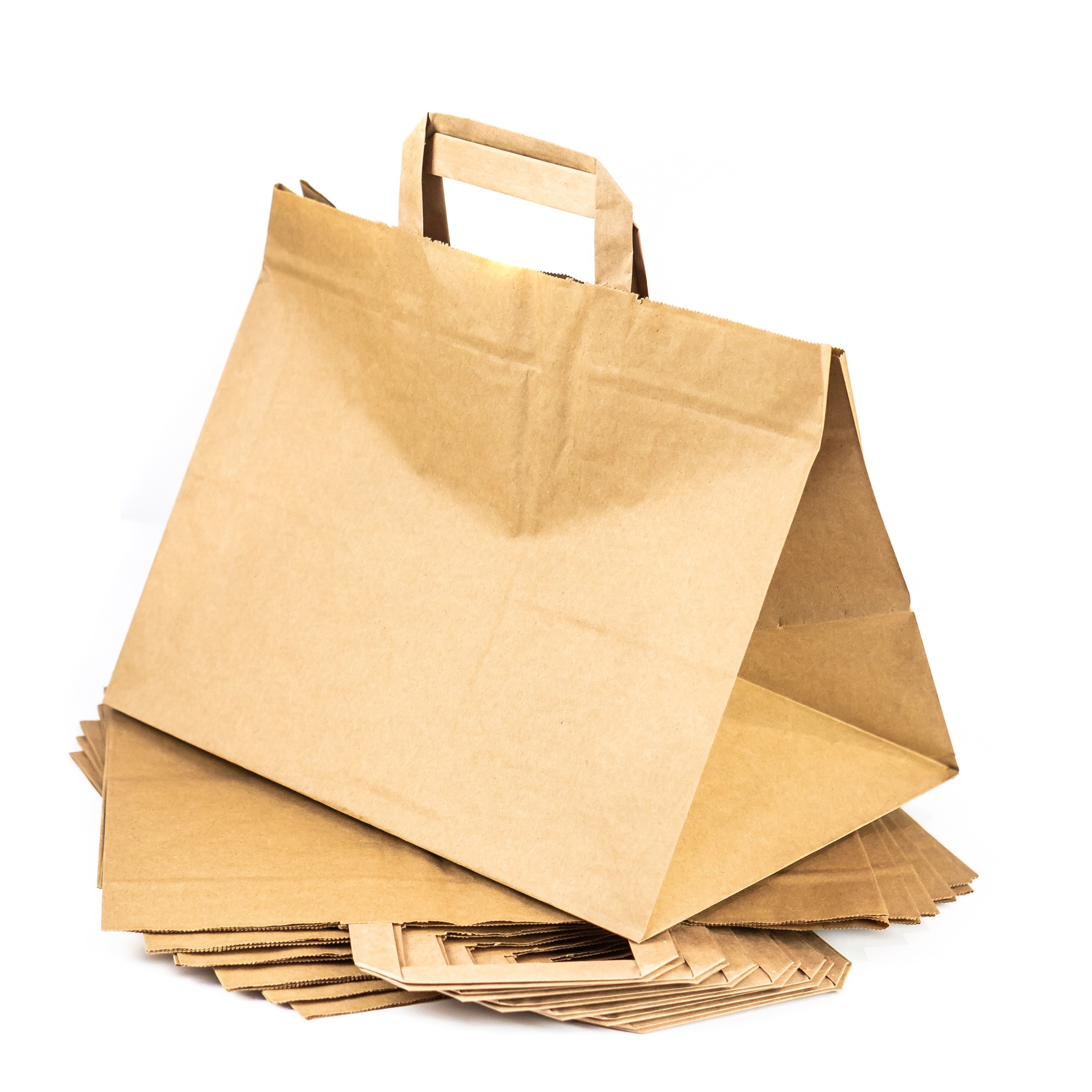 Torba Papierowa Brązowe 32x22x25cm 250szt Torby Cateringowe Lunch Box