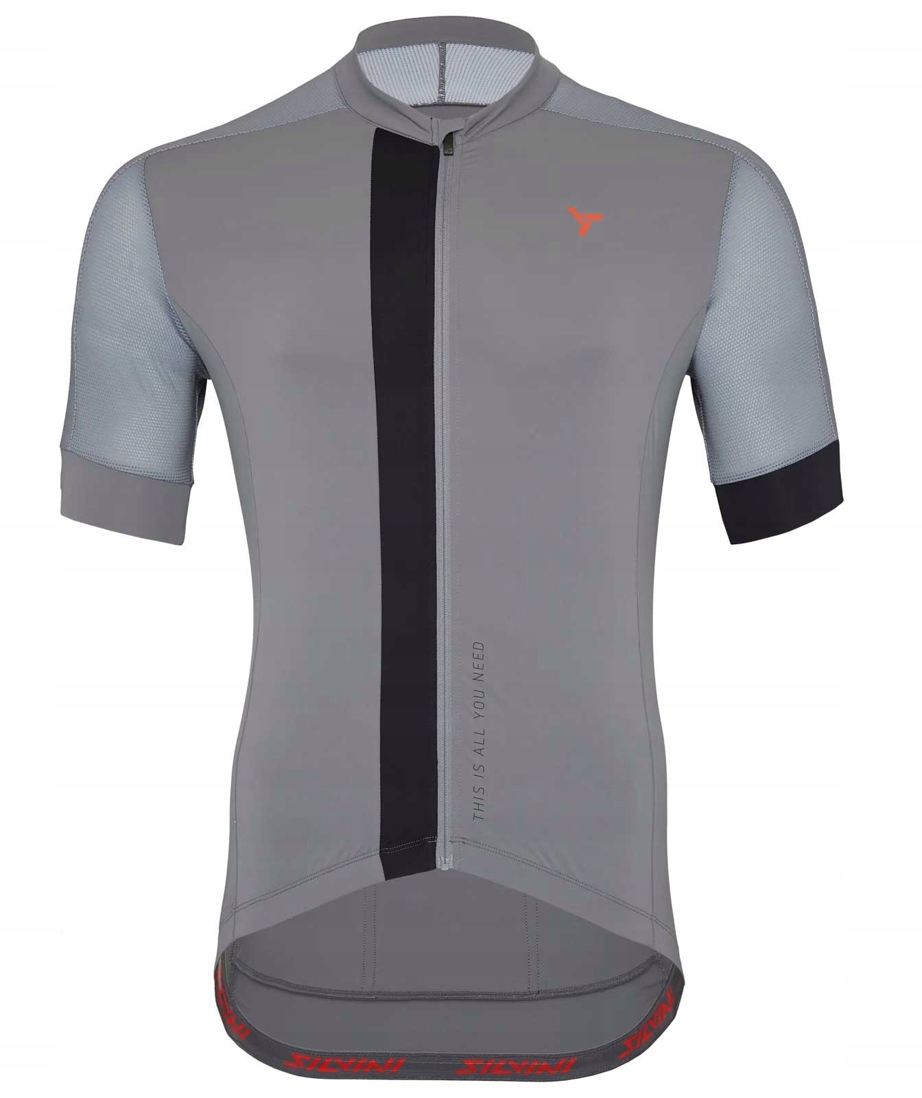 Pánský cyklistický dres Silvini Carnio (MD2226) Grey-black XL