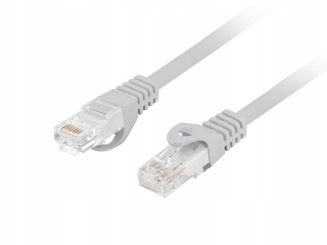 Lanberg Patchcord kat.6 Utp Lszh Cu 0.25m szary fluke passed
