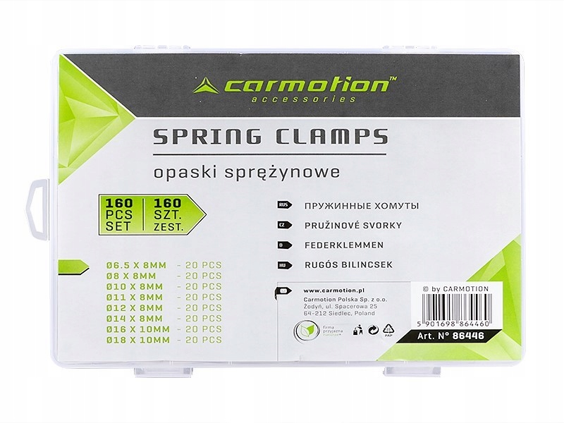 OPASKI SPRĘŻYNOWE, 160 SZT. Marka Carmotion