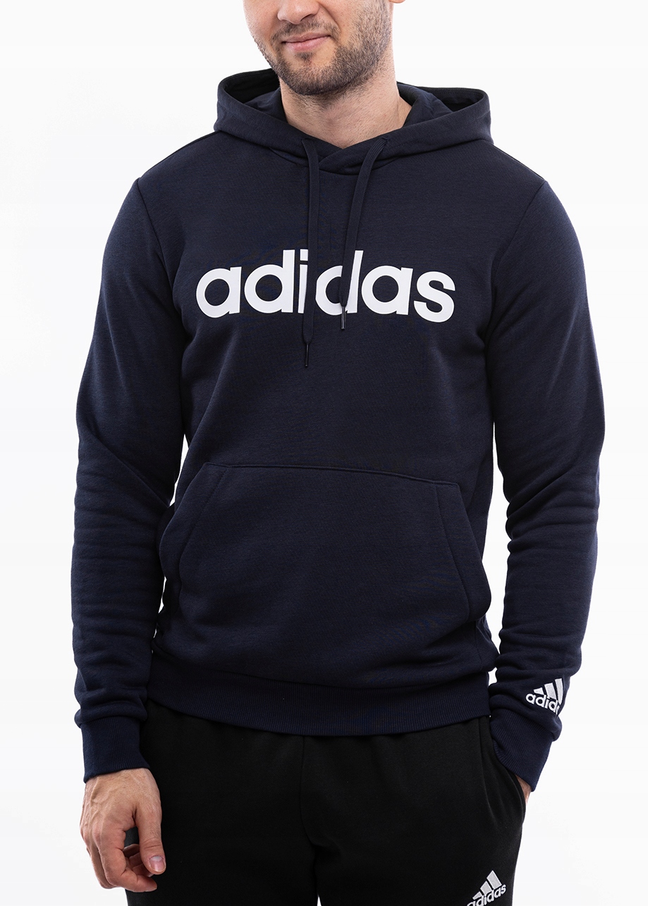 adidas pánská mikina s kapucí sportovní bavlněná hoodie s logem vel M