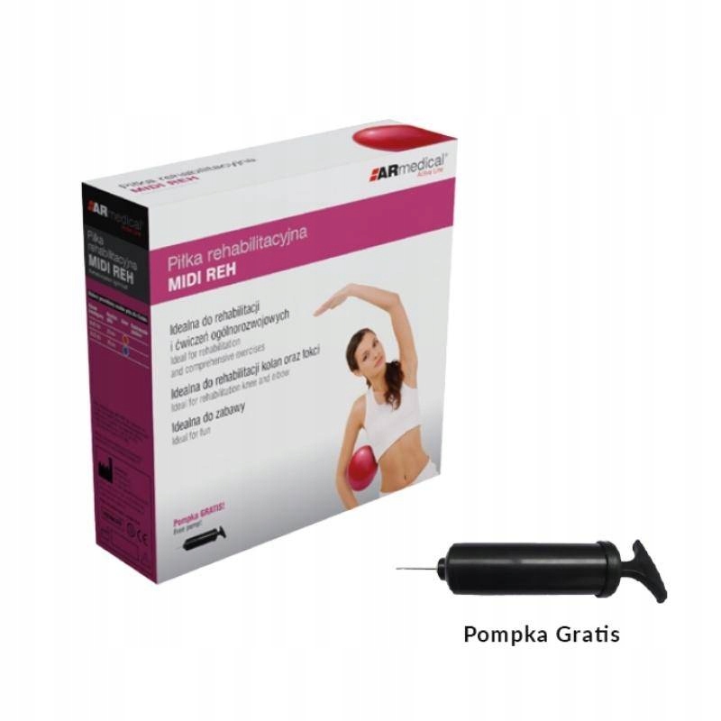 PIŁKA rehabilitacyjna gimnastyczna MIDI REH 25 cm Stan opakowania oryginalne
