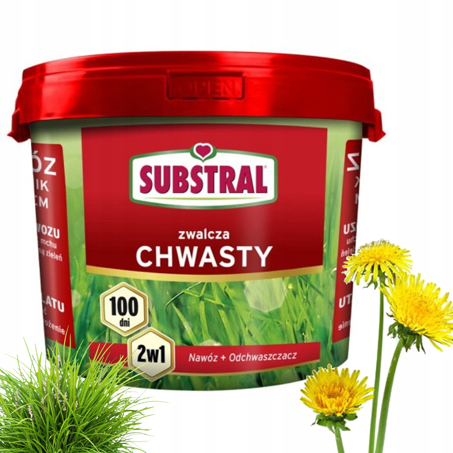 Nawóz Do Trawnika 100DNI Zwalcza Chwasty Substral Odchwaszczacz 5 Kg