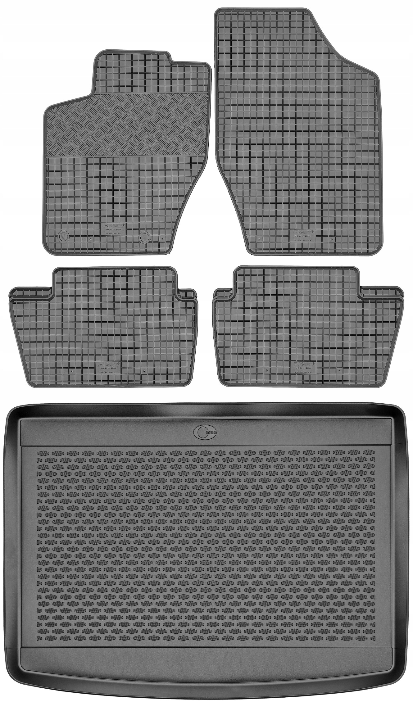 Citroen C4 I Hatchback 2001-2010 Sada Gumové rohože rohož