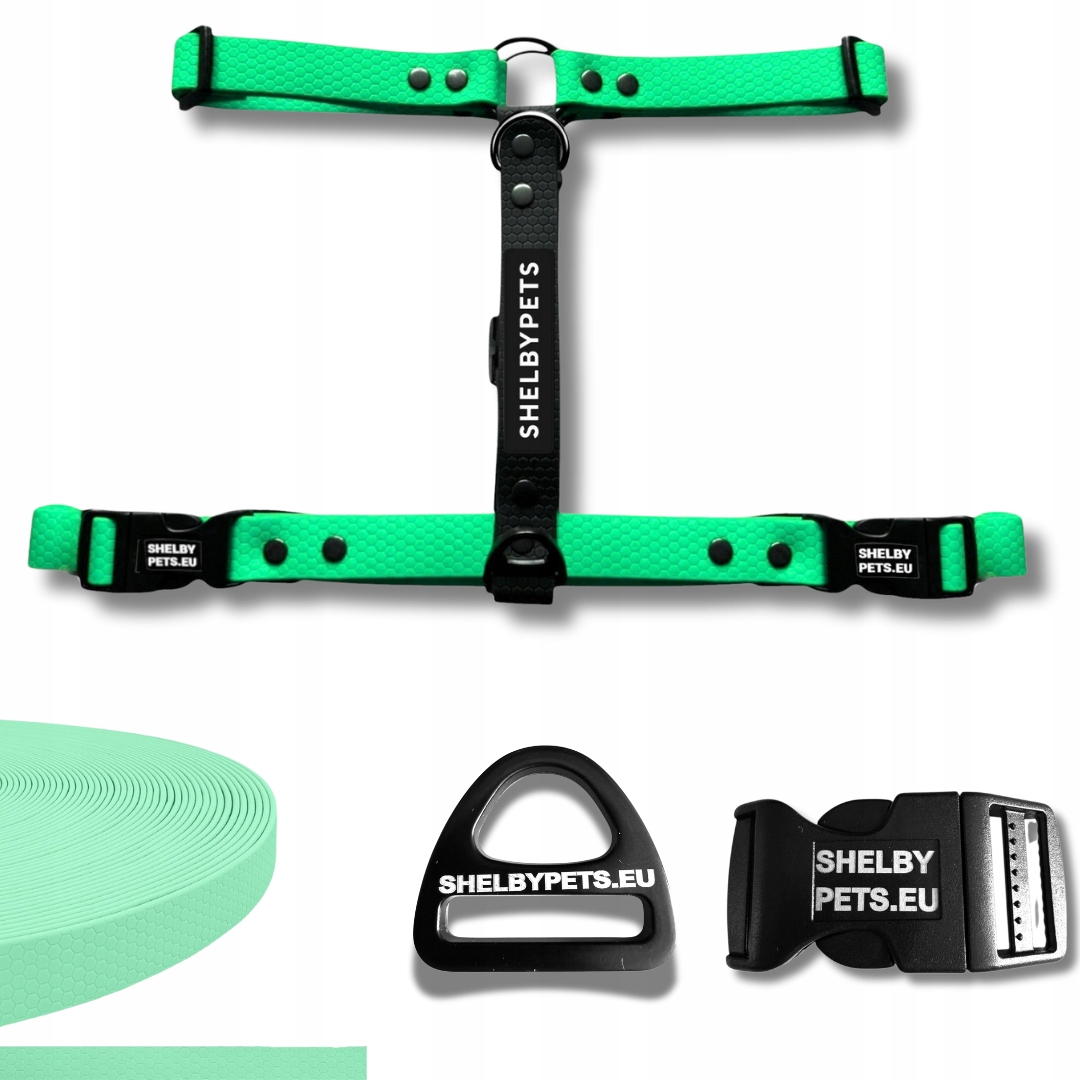 Postroj guard biothane voděodolný pro psa nastavitelný Pvc silný premium