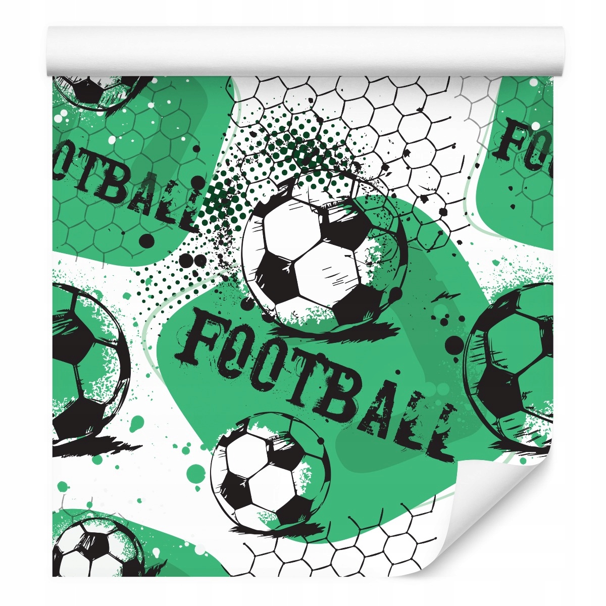 

Tapeta Młodzieżowa Piłka Nożna Sport Napisy Dekor