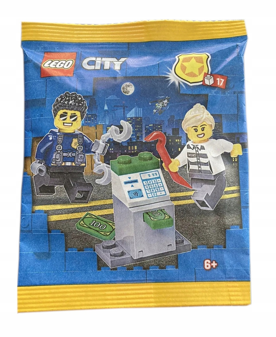 Lego City Minifigure Polybag Policeman and Crook with Atm #952304