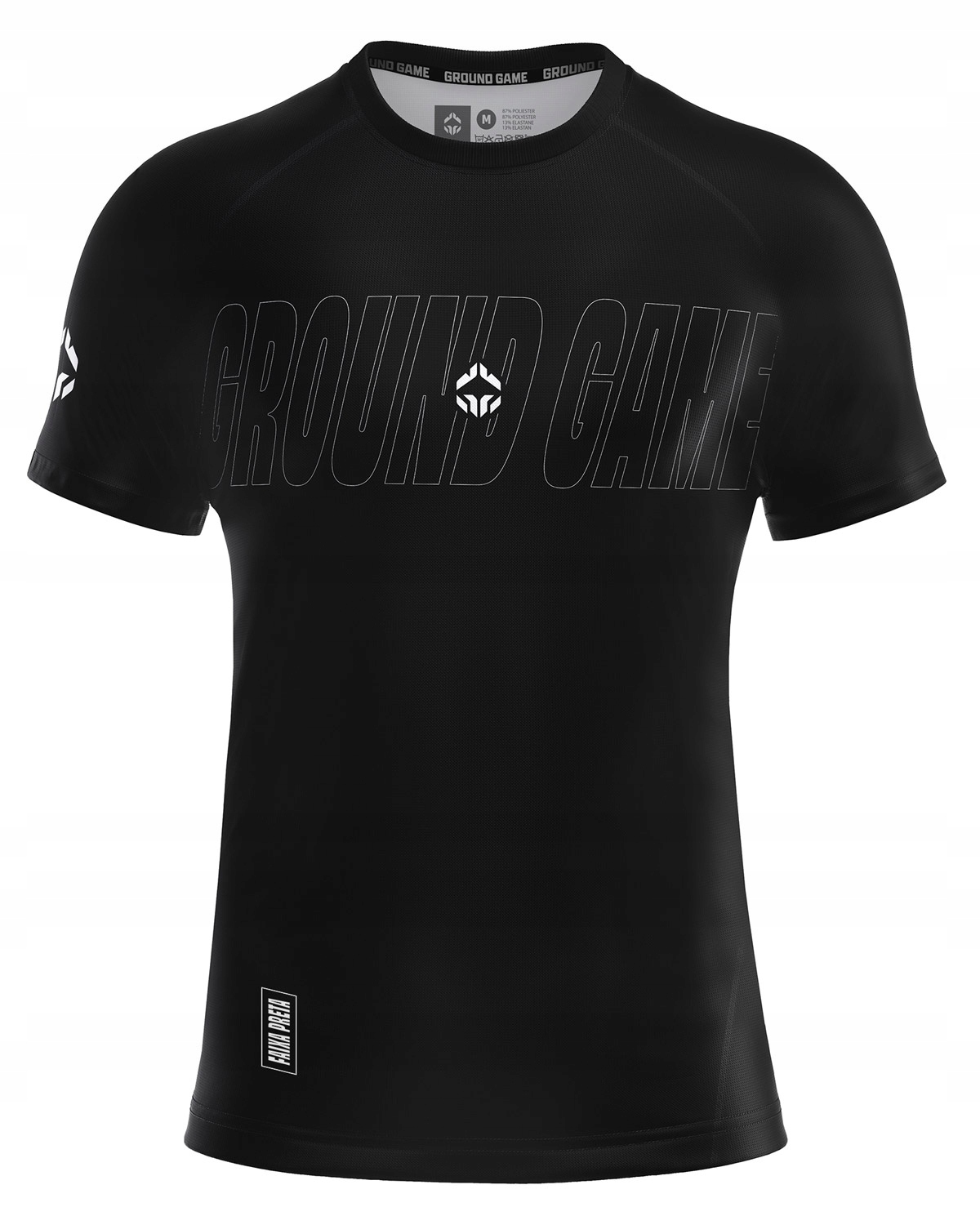 Rashguard do Bjj rankingowy 2.0 Ibjjf (Czarny) XL Ground Game