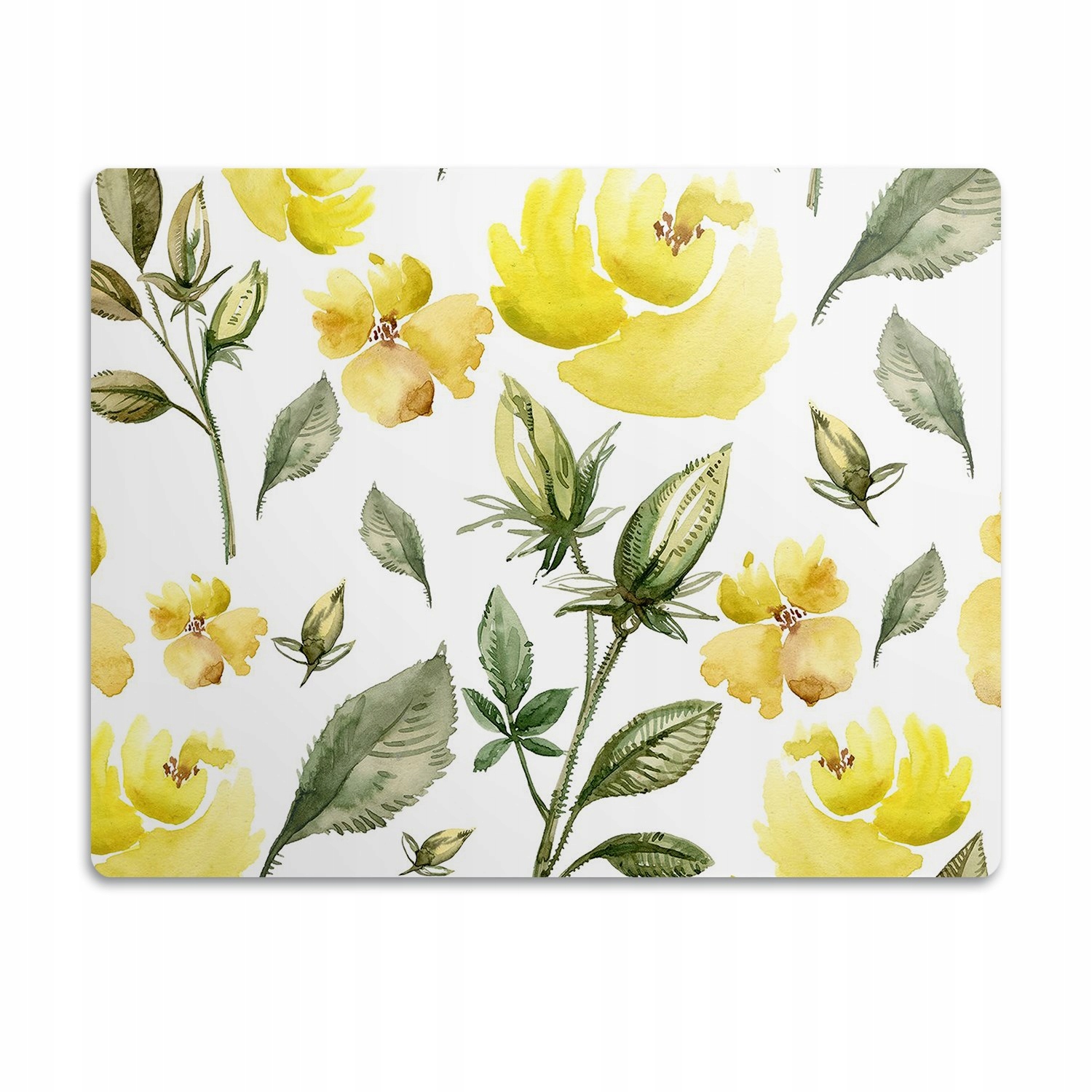 Levně Ochranná podložka pod misky pro psa Žluté květy 90x60