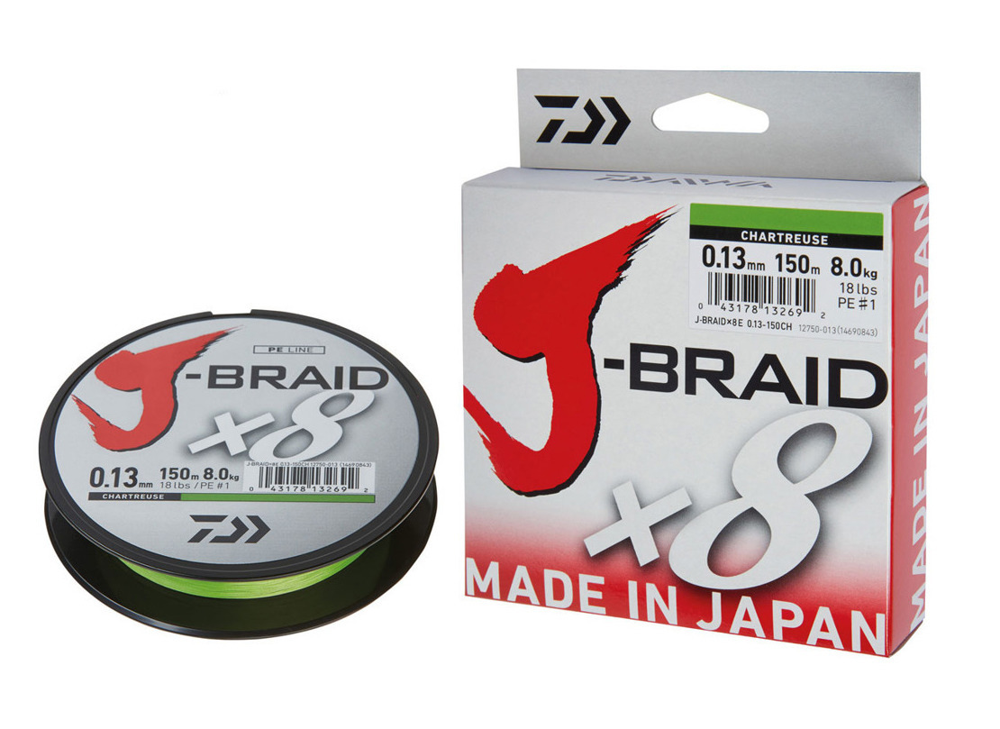 Plecionka Daiwa J-braid Chartreuse 150m-0,20mm
