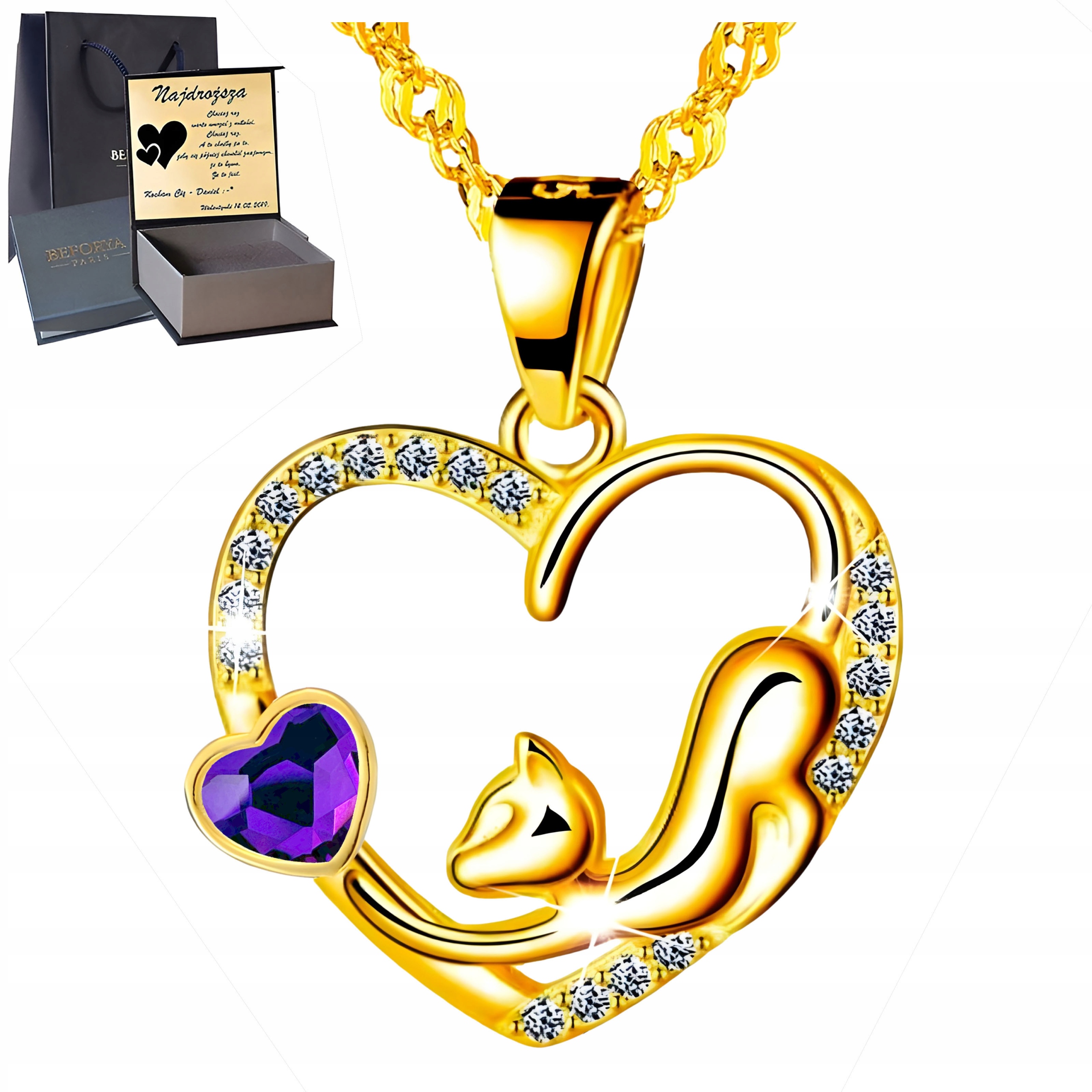 Zlatý náhrdelník Stříbro 925 Přívěsek Pozlacený Dárek k narozeninám Gravírování