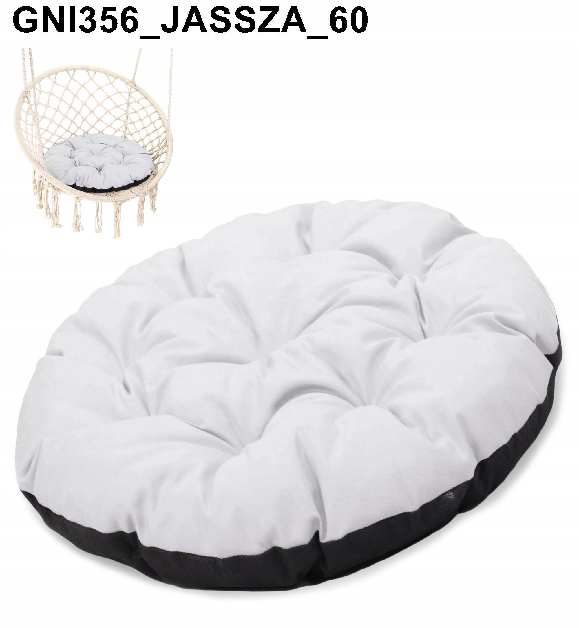 Poduszka ogrodowa na siedzisko fotel 60 cm Rodzaj poduszki