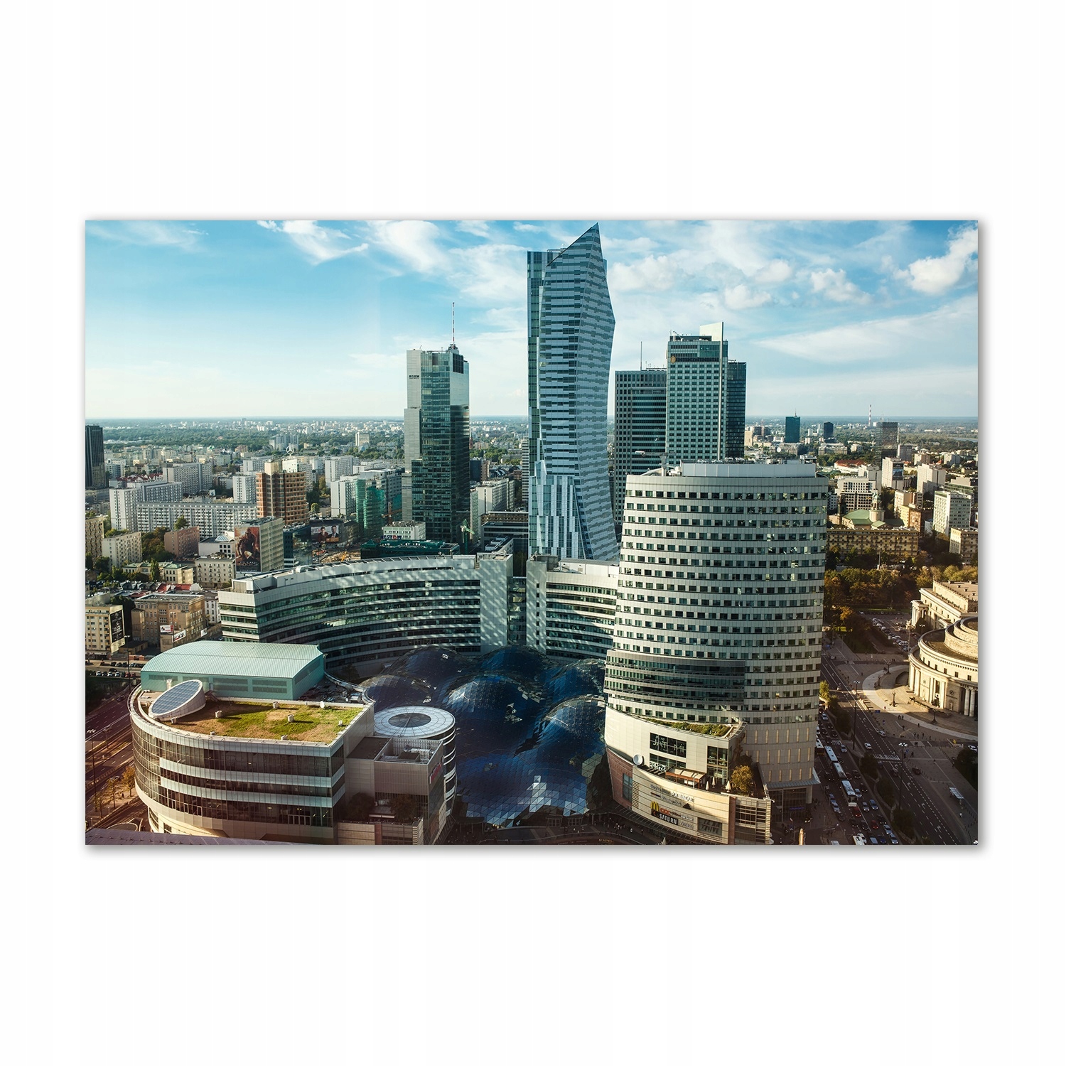 

Foto obraz szkło akryl Warszawa Polska 100x70cm