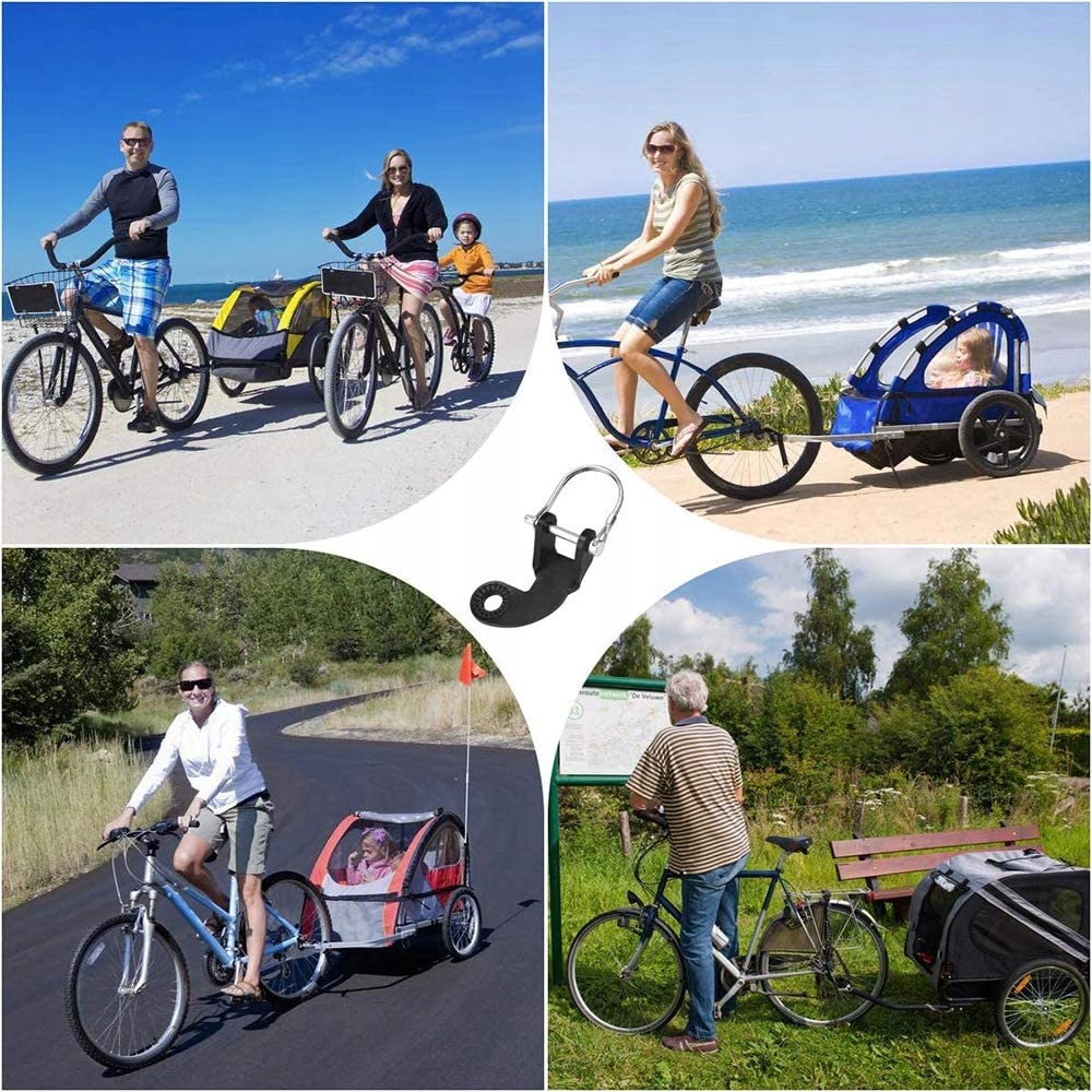 ZACZEP DO PRZYCZEPKA ROWEROWA UCHWYT DYSZEL HAK x2 Marka Inna marka