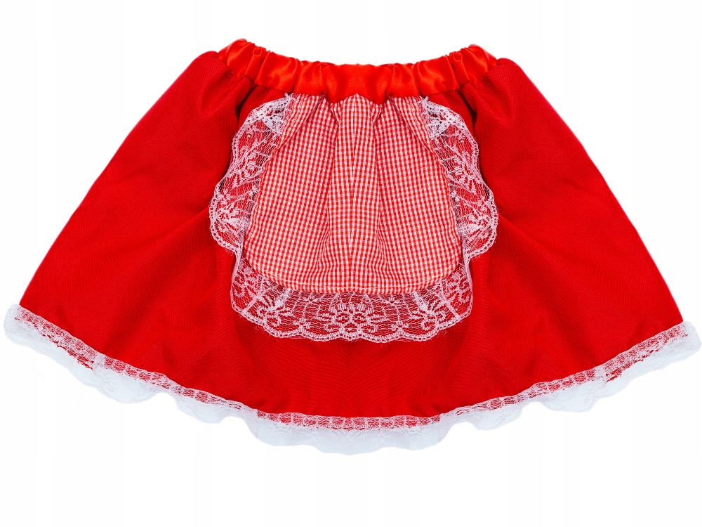 Strój Czerwony Kapturek r. 90-120 cm Wilk babcia przebranie kostium Kolor dominujący czerwony