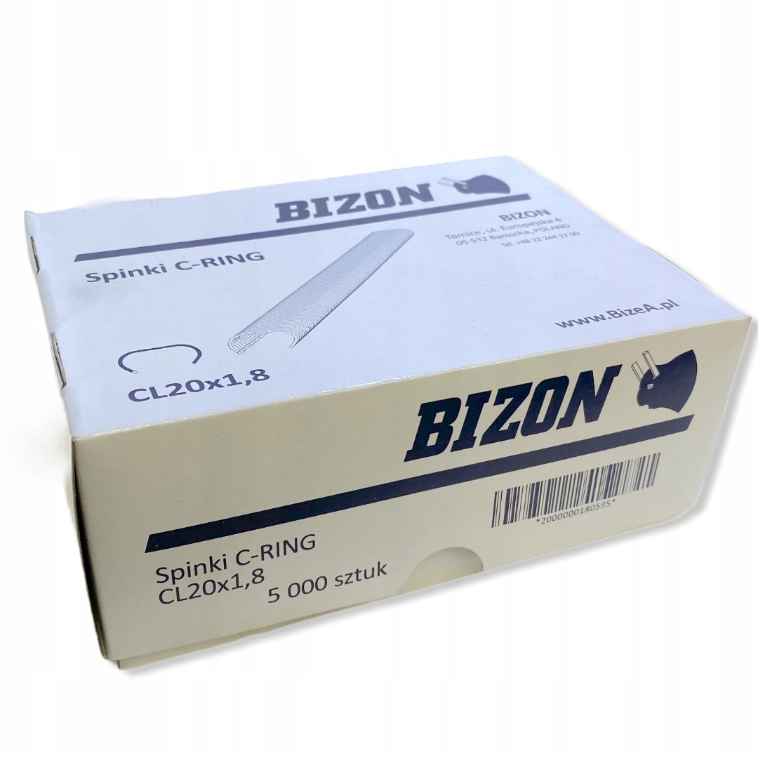 Sponky C-ring BeA Bizon CL 20x1,8 5000 kusů