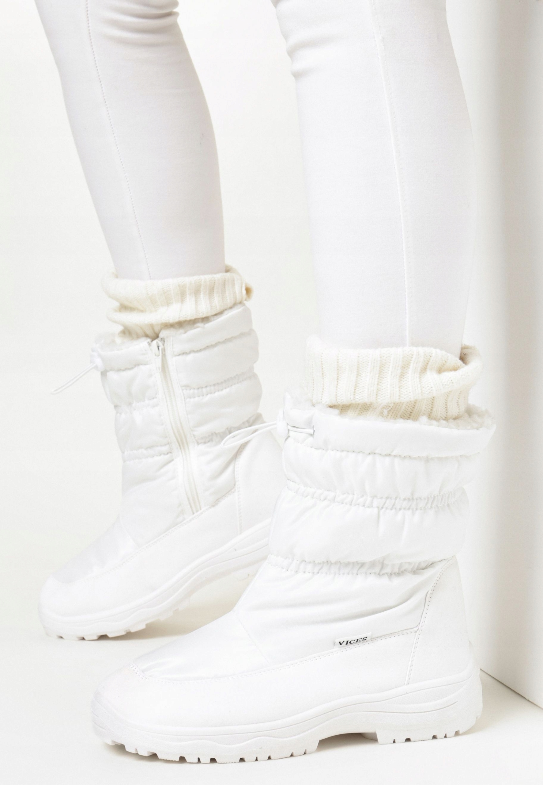 Born2Be Białe Śniegowce damskie 37 Zima