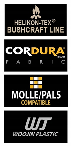 KIESZEŃ NA KOMPAS HELIKON MOLLE Survival Coyote Materiał dominujący cordura