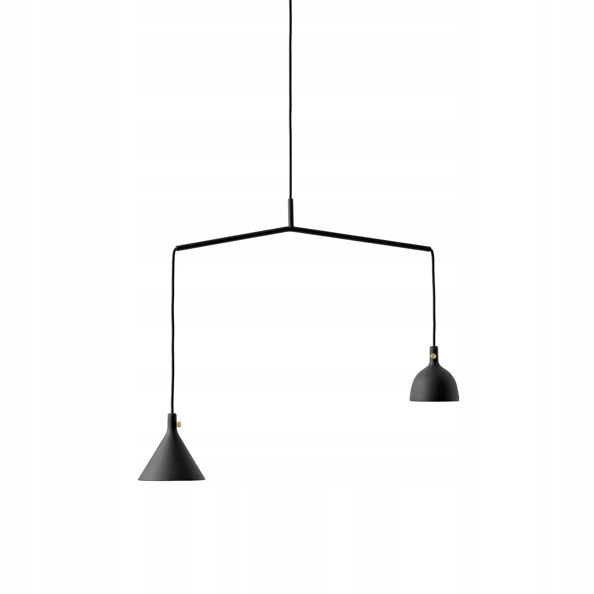 Menu Cast Pedant Shape 4 Závesná lampa dvojitá čierna